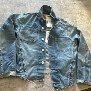 L'AGENCE Blue Jean Jacket Classic Denim